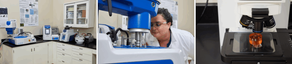 Metallurgical Sample Preparation with Cutting, Polishing, and Optical Microscopy